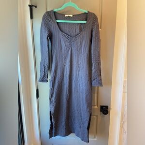 Spell and the Gypsy midi dress with slit and 3/4 sleeve